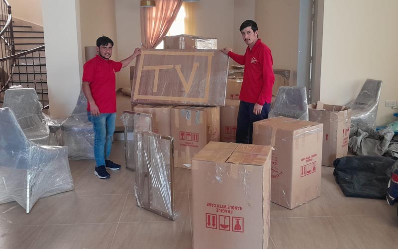packed items moving dubai